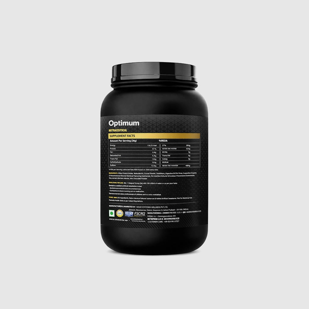 Whey Isolate Chocolate Protein